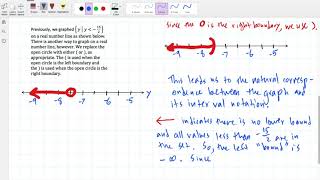 Using Parentheses & Brackets to Graph on a Number Line & Writing sets as Intervals (Silent Video)