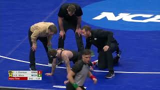 Stevan Micic KNOCK OUT Jaydin Eierman ( Cons.Rd3 ) | NCAA Wrestling Championshis 2022
