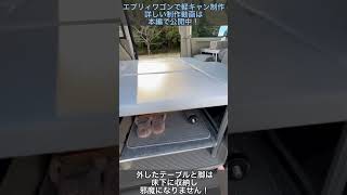 [軽キャンDIY]自作軽キャンの車内を紹介します！エブリィワゴンをベースに製作しています！#車中泊#エブリィ#車中泊仕様