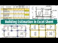 Full Building Estimation in Excel sheet || Estimation and Costing Excel Sheet 2024