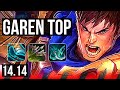 GAREN vs VOLIBEAR (TOP) | 6 solo kills, 600+ games | VN Master | 14.14