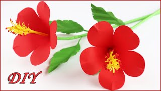 🌺 Hibiscus Paper Flower 🌺 Flower Origami Step by Step