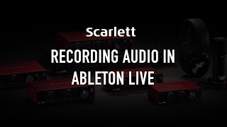 Recording audio in Ableton Live