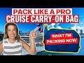 *NEW* 2024 Cruise Carry-on Must-Haves, Tips & Hacks | Pack with me! 🛳️✈️🧳