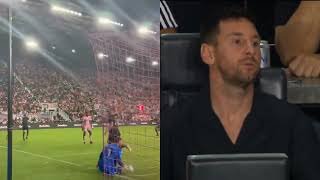 lionel messi reaction to griffin dorsey goal against inter miami in the open cup final