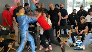 Brawl erupts between internet stars Bryce Hall and Austin McBroom in WeHo | ABC7