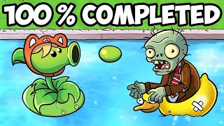 100% completing plants vs zombies