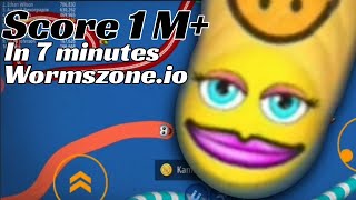 worms zone.io 1 M + score world record slither snake top 01 within 7 minutes #2