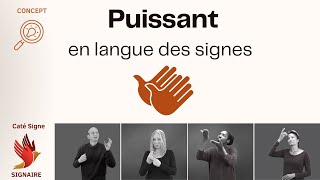 🔍 PUISSANT en langue des signes