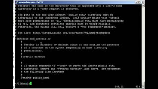 Linux configuring Apache web server