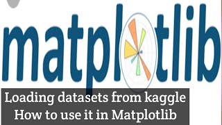 Loading datasets from kaggle and how to use it in Matplotlib - Matplotlib for beginners Matplotlib#7