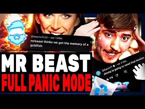 Mr Beast is in FULL PANIC. His latest video has 2 MILLION DISLIKES, he's deleting comments and banning people!