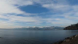 Antalya, Turkey. View of Toros Mountains and cliffs