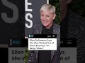 #EllenDeGeneres is opening up about the allegations of a toxic workplace. #shorts