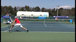 上杉海斗(インカレ室内2016優勝) 対 山﨑純平(日清紡HD) 2ndセット 2017 筑波大学MEIKEIオープン 2回戦 [FullHD 60fps]