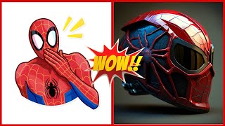 AVENGERS but MOTOBIKE HELMET💥 All Character  #new #asmr #marvel #hulk #spiderman