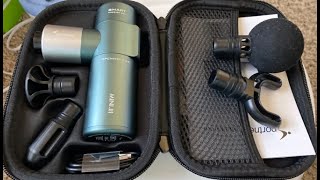 Sportneer Mini Massage Gun Review, Winning design, ‘mini’ in size and with an auto sensing power spe