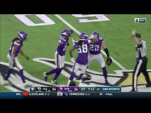 Vikings Game Winning Drive In Overtime | Vikings Vs. Jaguars Week 13 ...