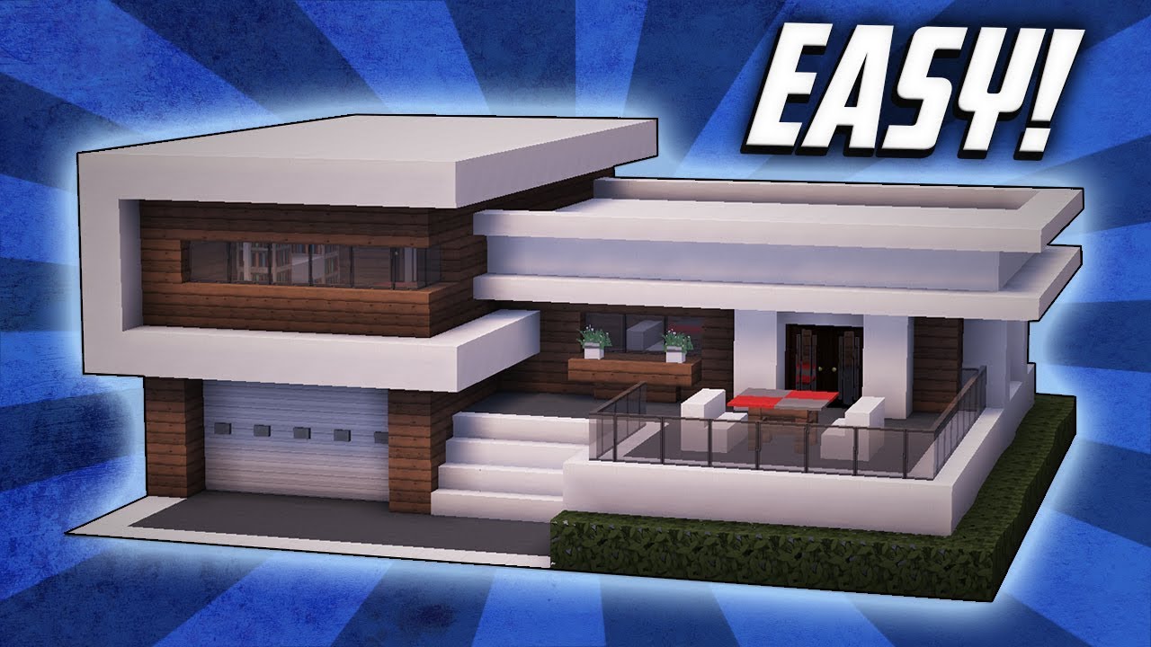 Minecraft How To Build A Large Modern House Tutorial 22 Rizzial