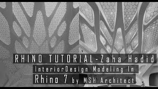 RHINO TUTORIAL - Zaha Hadid chapel Interior design  - Modeling In Rhino 7 by MSH Architect