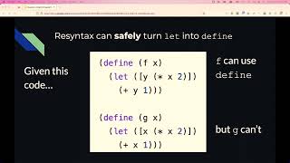 Resyntax: A Macro-Powered Refactoring Tool (twelfth RacketCon)