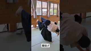 両手取り腰投げ #aikido #武道女子