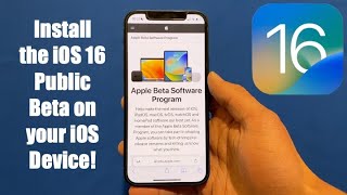 How to install the iOS 16 Public Beta