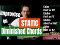 Improvisation over a STATIC diminished chord - Jazz Fusion guitar lesson - Scott Henderson Style