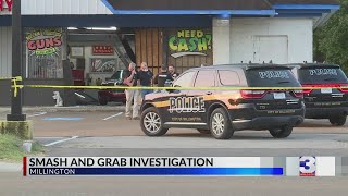 Car plows into Millington pawn shop, thieves make off with goods