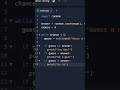 Number Guessing Game in Python #shorts #python #pythonprojects
