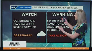 CBS News Detroit previews Severe Weather Awareness Week
