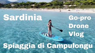 Amazing Spiaggia di Campulongu and Cagliari, in Sardinia, Italy - Drone \u0026 Go-pro Vlog