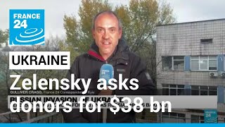 Zelensky asks donors for $38 bn as Russia shells Bakhmut • FRANCE 24 English