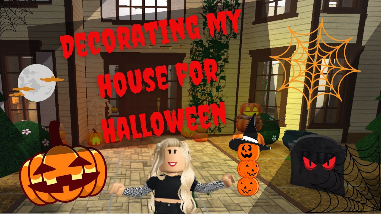 Decorating My House For Halloween! Roblox | Bloxburg - YouTube