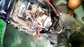 Penyebab Motor mio Brebet bikin pusing ternyata di sebebkan oleh kabel nempel body konslet.