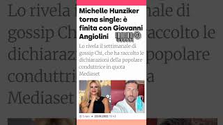 Michelle Hunziker torna single: è finita con Giovanni Angiolini #shorts #michellehunziker #gossip