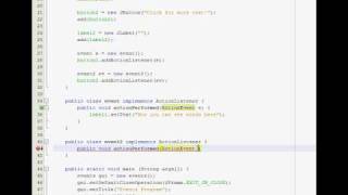 Java GUI Tutorial 5 - Multiple event handlers