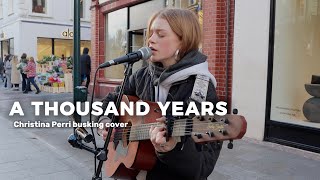 A THOUSAND YEARS cover | I played this song at a PROPOSAL over summer | Sarah Fitz busking