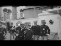 king of england and king of italy meet aboard ship in harbor of gaeta italy hd stock footage