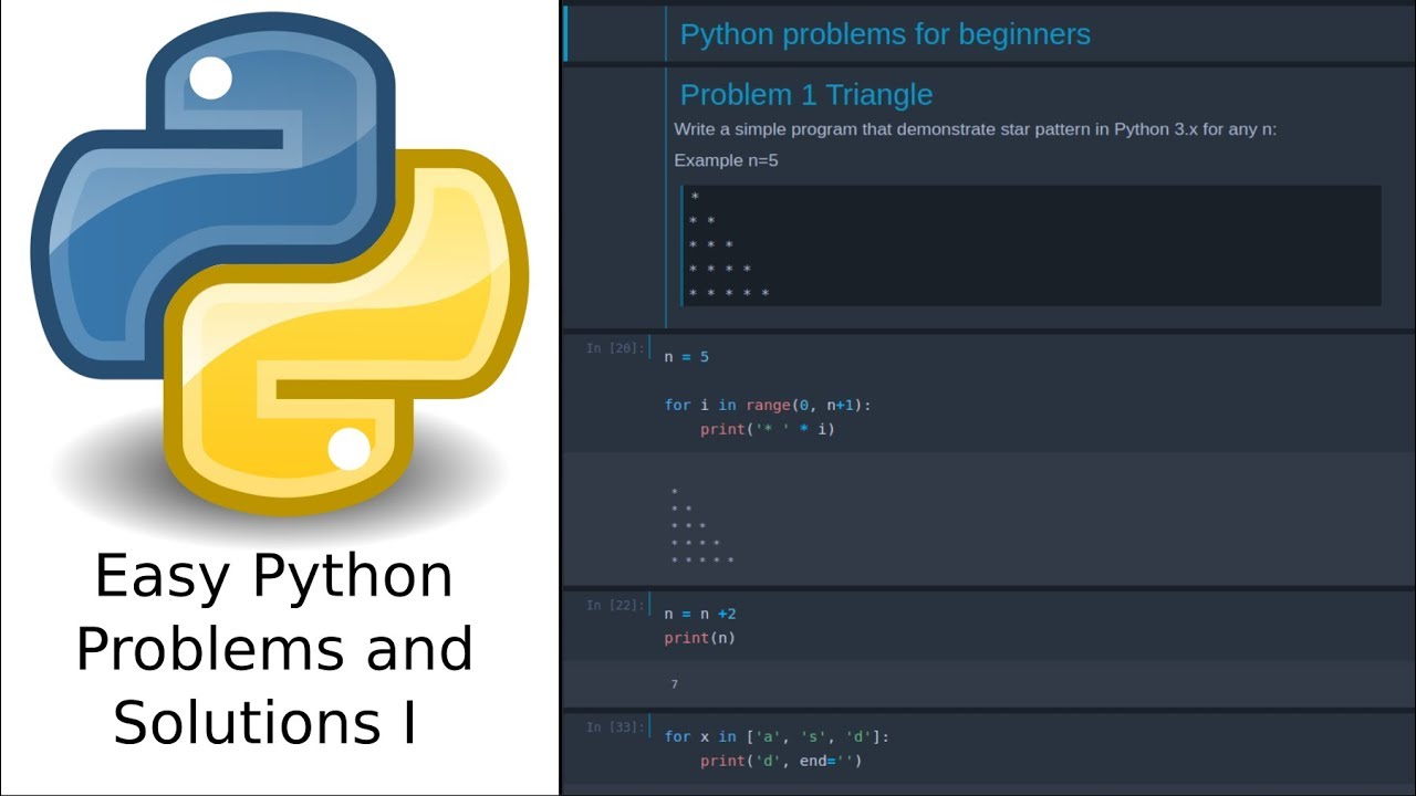 Python Problems For Beginners - YouTube