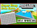 IRON FARM FOR MINECRAFT POCKET EDITION | HOW TO MAKE IRON FARM IN MINECRAFT MOBILE