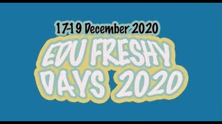 Teaser EDU Freshy days 2020 : Be the best , you can be