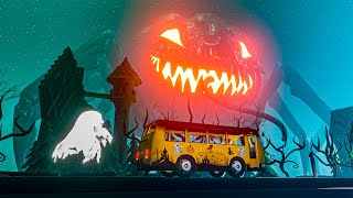 Wheels on the Bus Halloween Song - Babies nursery rhymes & Songs for Toddlers