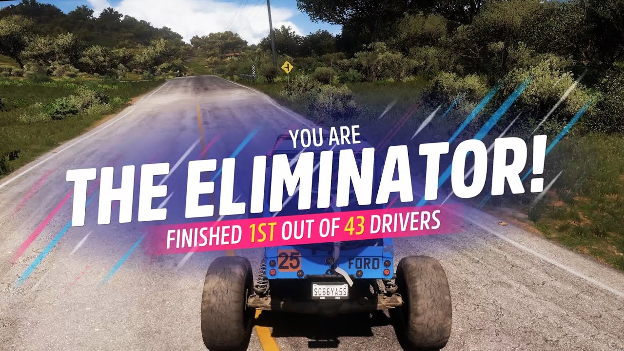 EASY WIN ON THE ELIMINATOR IF I DON'T MESS AROUND ON FORZA HORIZON 5