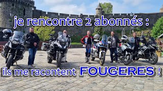 Découverte de Fougères, ou comment faire un city-tour en moto !