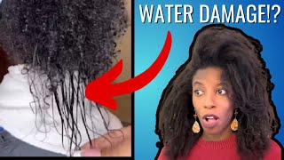 WATER is DAMAGING our hair? Let's DiSCUSS.