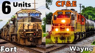 NS and CF\u0026E Train Action in Fort Wayne, IN!