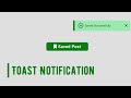 Toast Notification using HTML CSS & Javascript | Coding with Mido