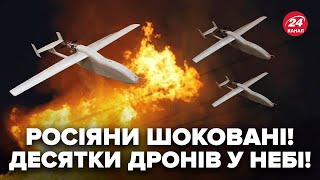 🔥Рій дронів ВЛУПИВ ПО РФ, мегаприліт! Росіяни ЗЛИЛИ КАДРИ, вогонь зносить усе. Цю реакцію треба чути