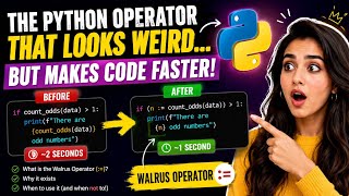 The Python Operator That Looks Weird... But Makes Code Faster | Walrus Operator Explained🚀